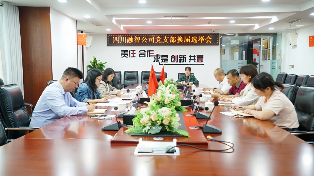奋进展未来，担当新使命—— 四川融智公司党支部换届选举圆满完成